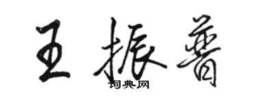 駱恆光王振普行書個性簽名怎么寫