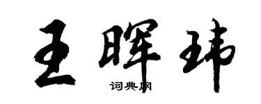 胡問遂王暉瑋行書個性簽名怎么寫
