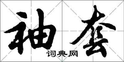 胡問遂袖套行書怎么寫