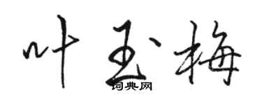 駱恆光葉玉梅行書個性簽名怎么寫