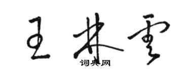 駱恆光王林雲草書個性簽名怎么寫