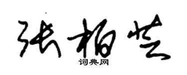 朱錫榮張柏芝草書個性簽名怎么寫