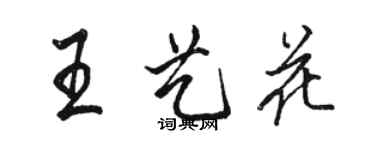 駱恆光王藝花行書個性簽名怎么寫