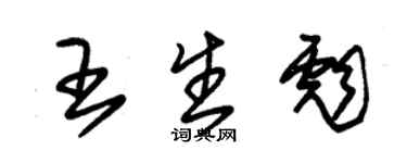 朱錫榮王生彪草書個性簽名怎么寫