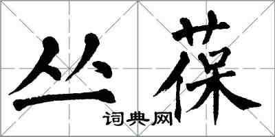 翁闓運叢葆楷書怎么寫