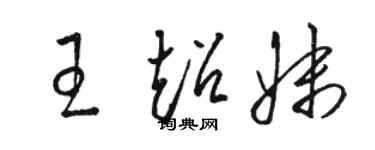 駱恆光王超妹草書個性簽名怎么寫