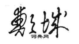 駱恆光鄭城草書個性簽名怎么寫