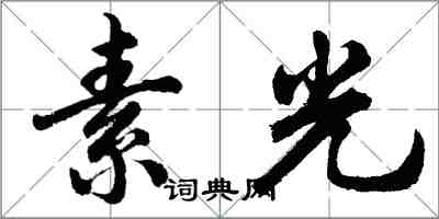 胡問遂素光行書怎么寫