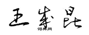 曾慶福王成昆草書個性簽名怎么寫