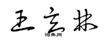曾慶福王玄林草書個性簽名怎么寫