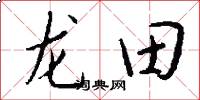 龍田怎么寫好看