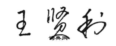 駱恆光王賢利草書個性簽名怎么寫