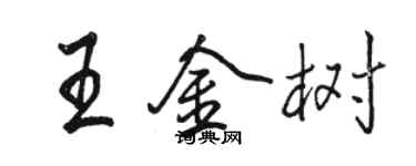 駱恆光王金樹行書個性簽名怎么寫