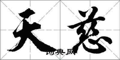 胡問遂天慈行書怎么寫