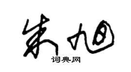 朱錫榮朱旭草書個性簽名怎么寫