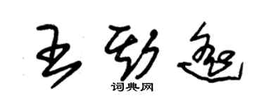 朱錫榮王斯遙草書個性簽名怎么寫