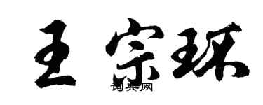 胡問遂王宗環行書個性簽名怎么寫