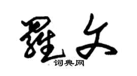 朱錫榮羅文草書個性簽名怎么寫