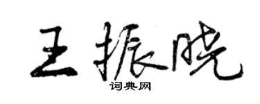 曾慶福王振曉行書個性簽名怎么寫
