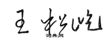 駱恆光王松屹草書個性簽名怎么寫