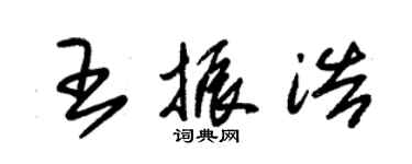 朱錫榮王振浩草書個性簽名怎么寫