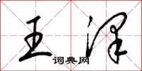 梁錦英王澤草書怎么寫