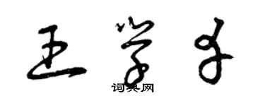 曾慶福王學幸草書個性簽名怎么寫