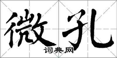 翁闓運微孔楷書怎么寫