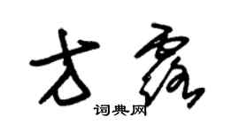 朱錫榮方露草書個性簽名怎么寫