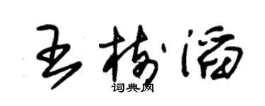 朱錫榮王樹滔草書個性簽名怎么寫