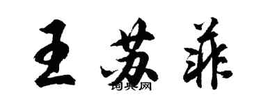 胡問遂王蘇菲行書個性簽名怎么寫