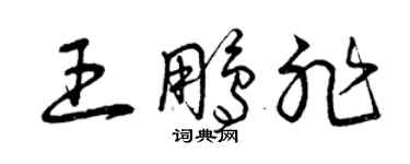 曾慶福王鵬非草書個性簽名怎么寫