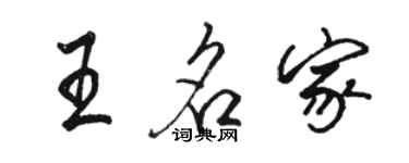 駱恆光王名家行書個性簽名怎么寫
