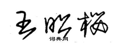 朱錫榮王昭櫻草書個性簽名怎么寫