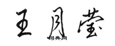 駱恆光王月瑩行書個性簽名怎么寫