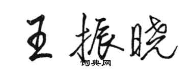 駱恆光王振曉行書個性簽名怎么寫
