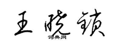 梁錦英王曉鎖草書個性簽名怎么寫
