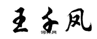 胡問遂王千鳳行書個性簽名怎么寫