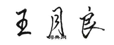 駱恆光王月良行書個性簽名怎么寫