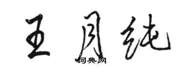 駱恆光王月純行書個性簽名怎么寫