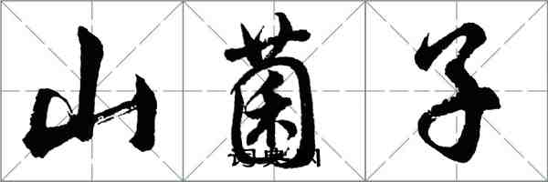 胡問遂山菌子行書怎么寫