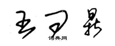 朱錫榮王問鼎草書個性簽名怎么寫