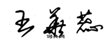 朱錫榮王華蕊草書個性簽名怎么寫