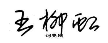 朱錫榮王柳虹草書個性簽名怎么寫