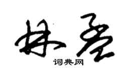 朱錫榮林孟草書個性簽名怎么寫