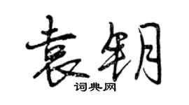 曾慶福袁鑰行書個性簽名怎么寫