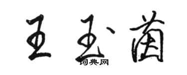 駱恆光王玉茵行書個性簽名怎么寫