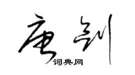 梁錦英唐劍草書個性簽名怎么寫