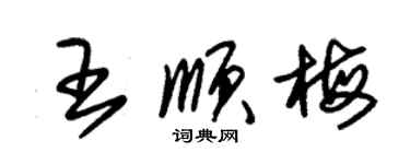 朱錫榮王順梅草書個性簽名怎么寫