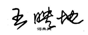 朱錫榮王映地草書個性簽名怎么寫